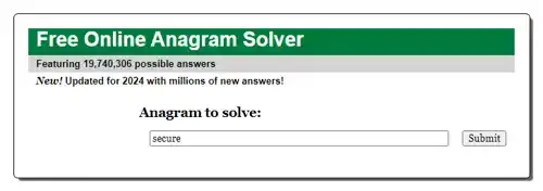 anagram-solver.net