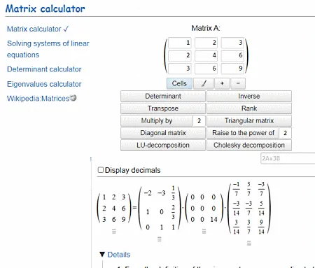 MatrixCalc.org