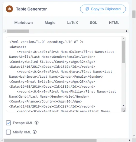 TableConvert.com
